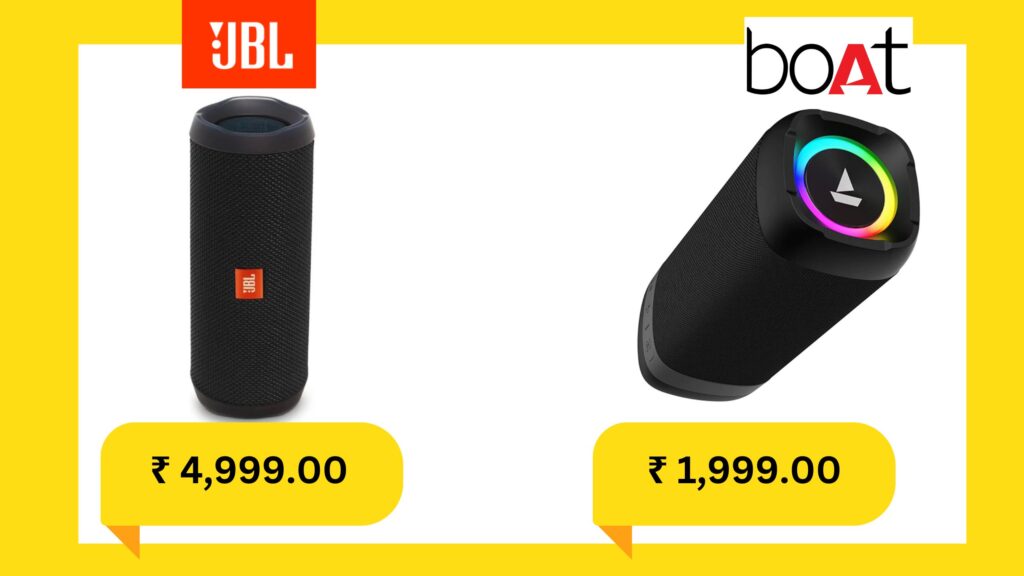 JBL Flip Vs Boat Stone price